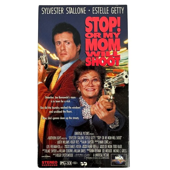 Stop! Or My Mom Will Shoot VHS Sylvester Stallone 1992 Action Comedy PG-13 - Picture 1 of 8